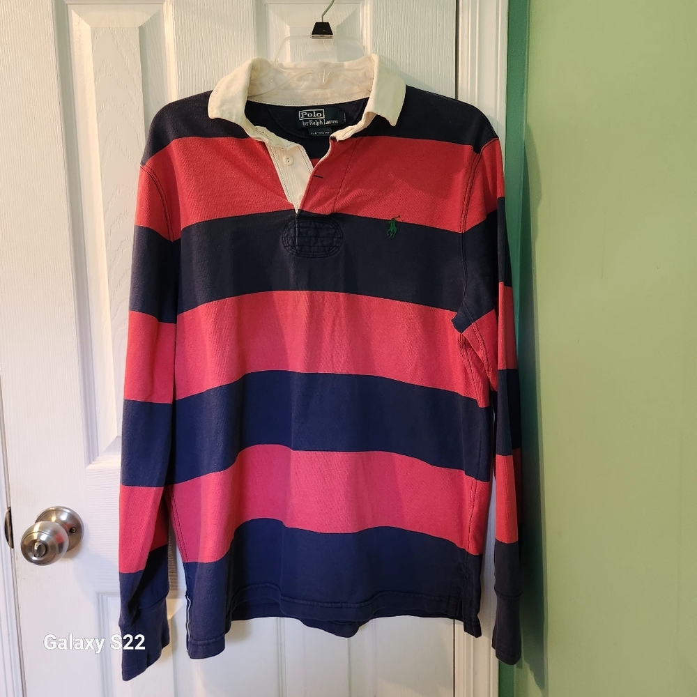 Mens polo by Ralph lauren rugby polo shirt size m vintage
